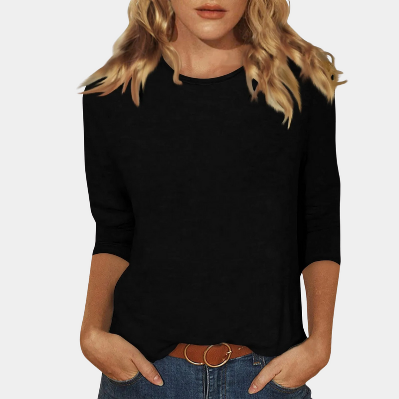 Trendy Women's Long-Sleeve Shirt - Livia