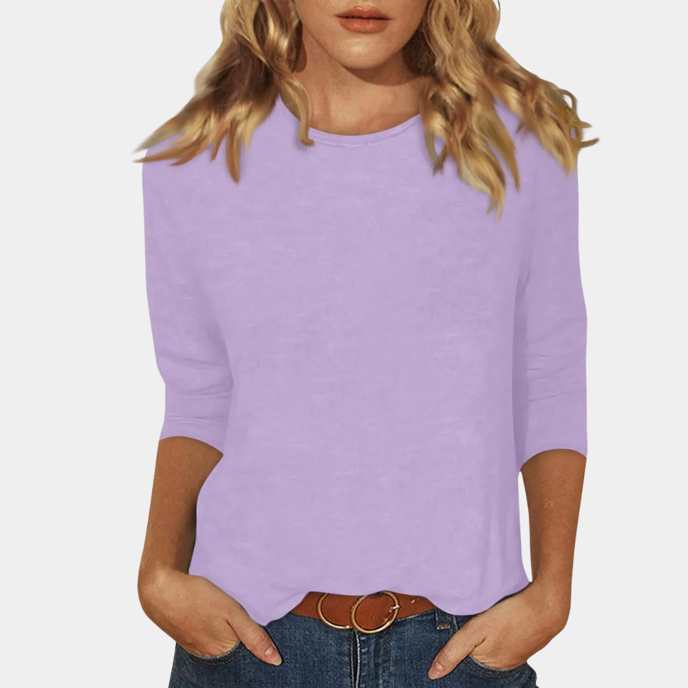 Trendy Women's Long-Sleeve Shirt - Livia
