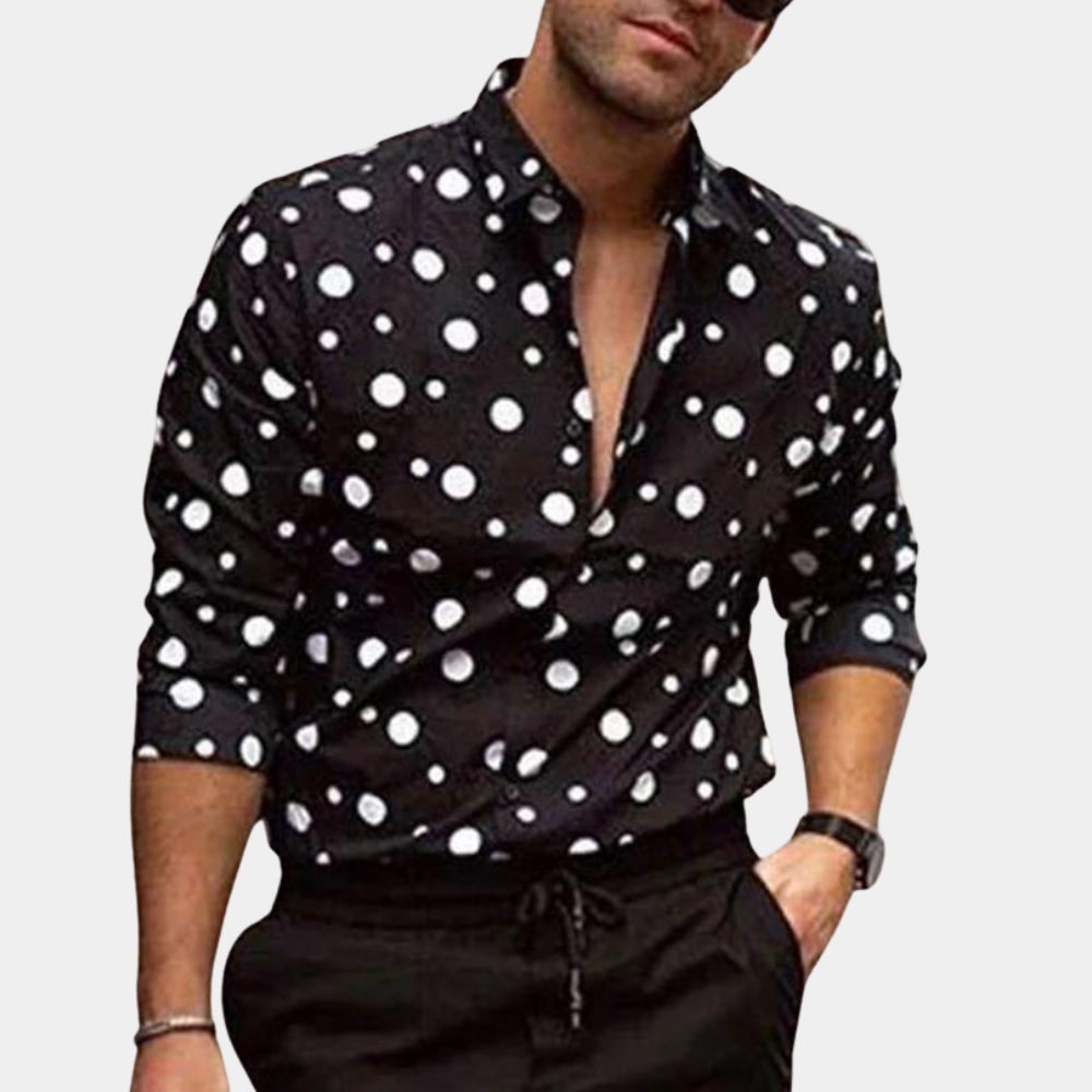 Stylish and Trendy Men's Shirt - Polka Dot
