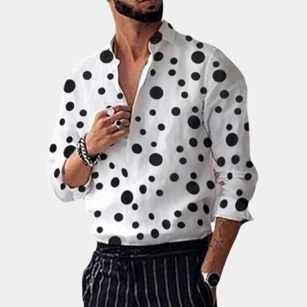 Stylish and Trendy Men's Shirt - Polka Dot