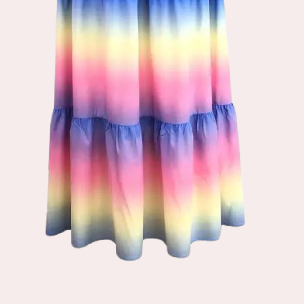 Off-Shoulder Layered Summer Dress – Noémie