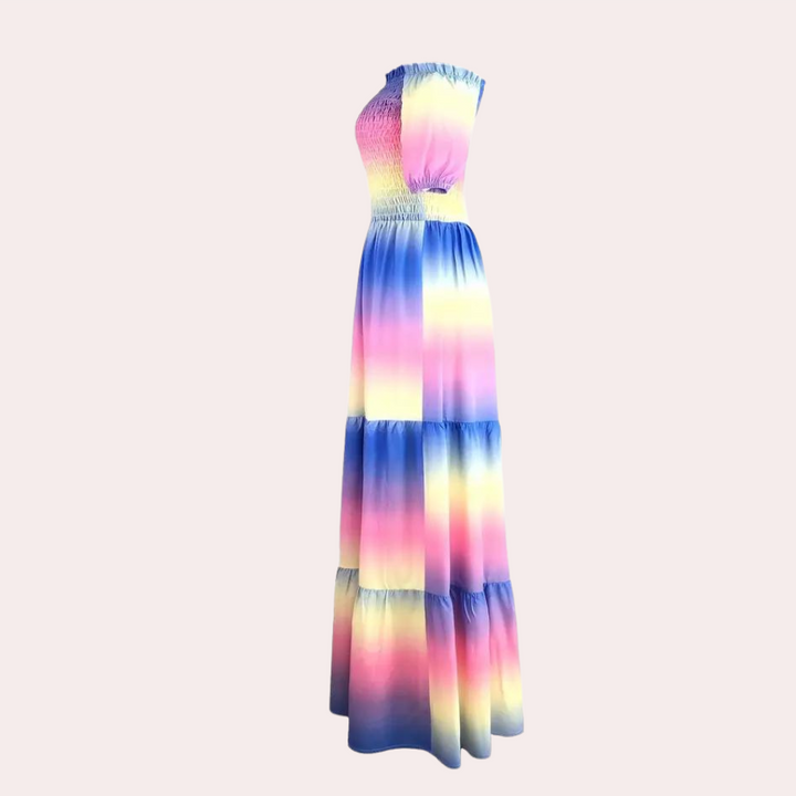 Off-Shoulder Layered Summer Dress – Noémie