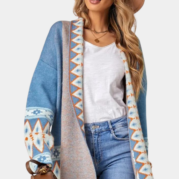 Women's Boho Knit Cardigan in Soft Materials – Selina