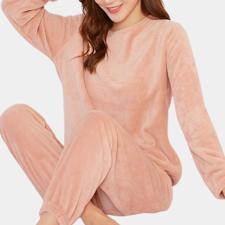 Warme Fleece Damespyjama - Elina