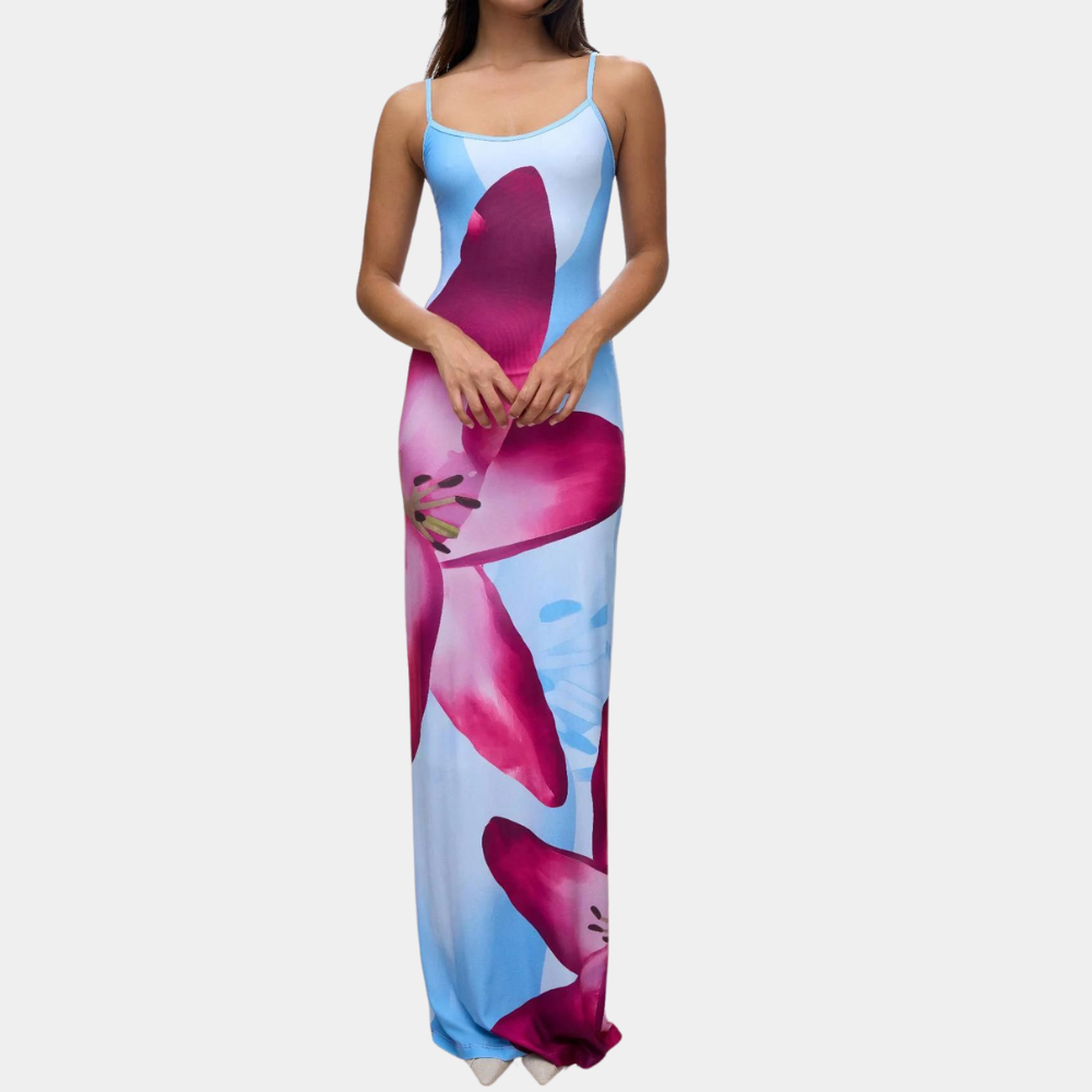 Casual Summer Dress with Figure-Flattering Fit – Lucine