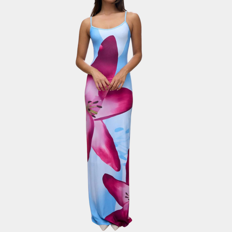 Casual Summer Dress with Figure-Flattering Fit – Lucine