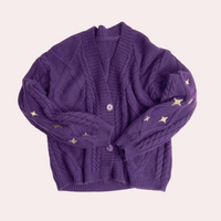 Knitted Women's Cardigan with Strawberry Details – Poppy
