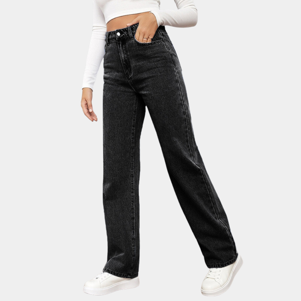 High Waist Baggy Women's Jeans – Elara