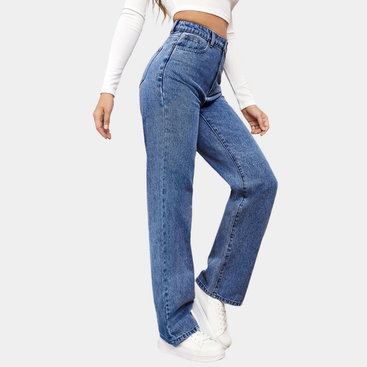 High Waist Baggy Women's Jeans – Elara