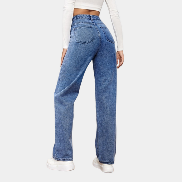 High Waist Baggy Women's Jeans – Elara