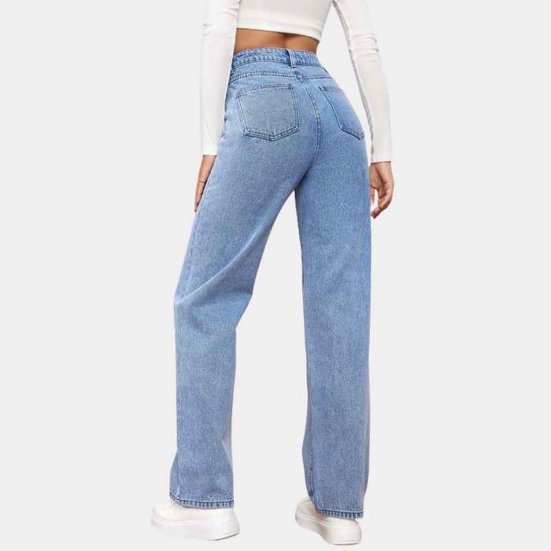 High Waist Baggy Women's Jeans – Elara