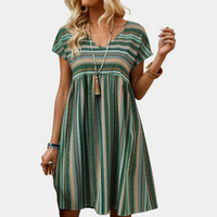 Striped Summer Dress of Soft Fabric – Linae
