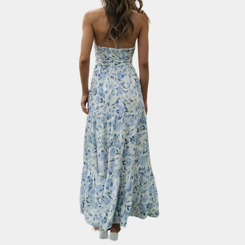 Long Summer Dress with Halter Neck – Soraya