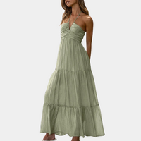 Long Summer Dress with Halter Neck – Soraya