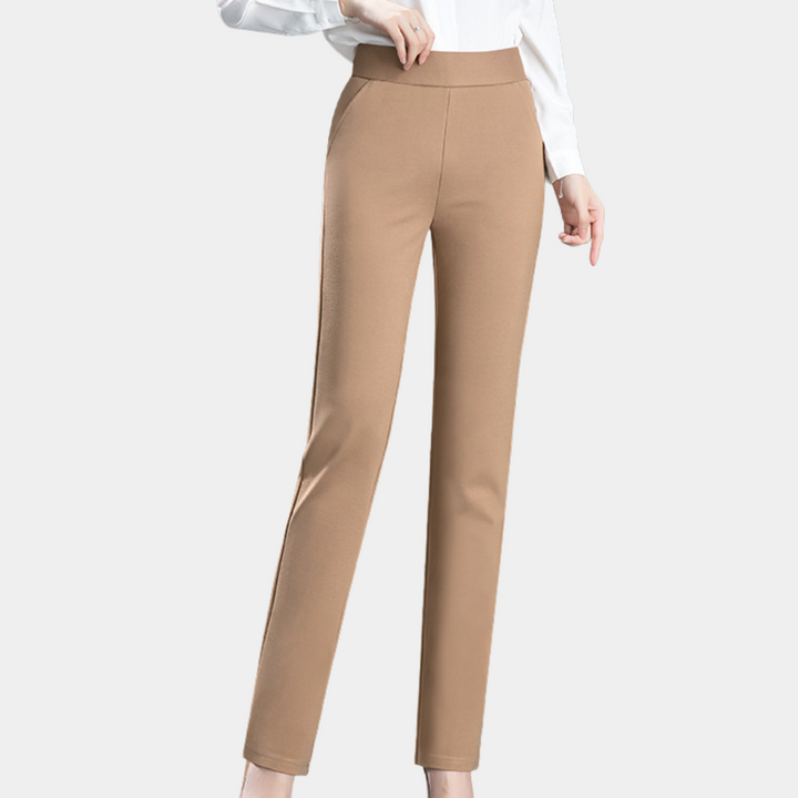Straight Women's Pants with Timeless Design - Celeste