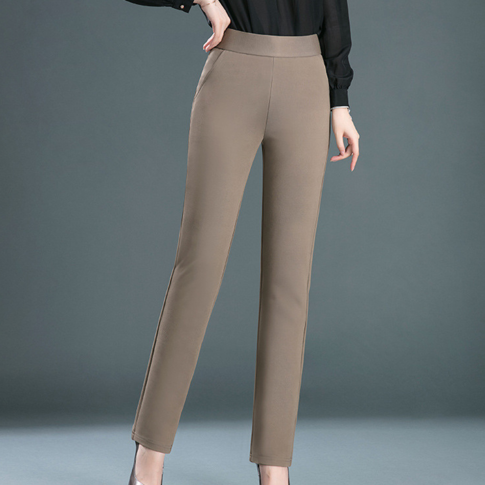 Straight Women's Pants with Timeless Design - Celeste