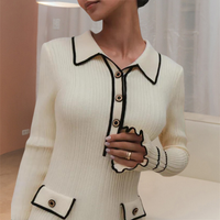 Stylish Long-Sleeve Dress - Lina