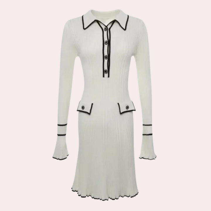 Stylish Long-Sleeve Dress - Lina