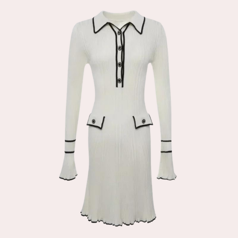 Stylish Long-Sleeve Dress - Lina