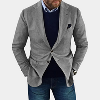 Casual Men's Jacket with Buttons - Mason