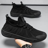 Trendy Lightweight and Breathable Men's Sneakers - Nero