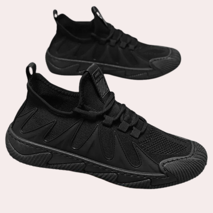Trendy Lightweight and Breathable Men's Sneakers - Nero