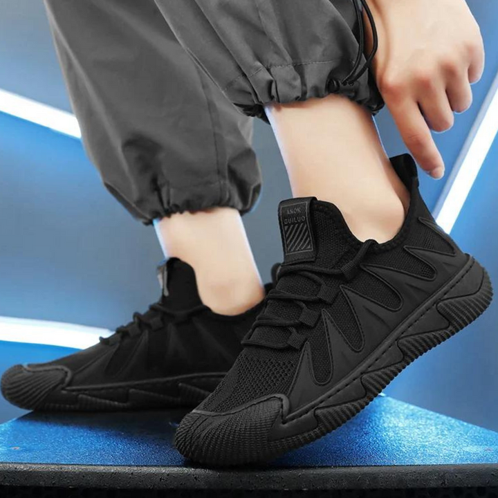 Trendy Lightweight and Breathable Men's Sneakers - Nero