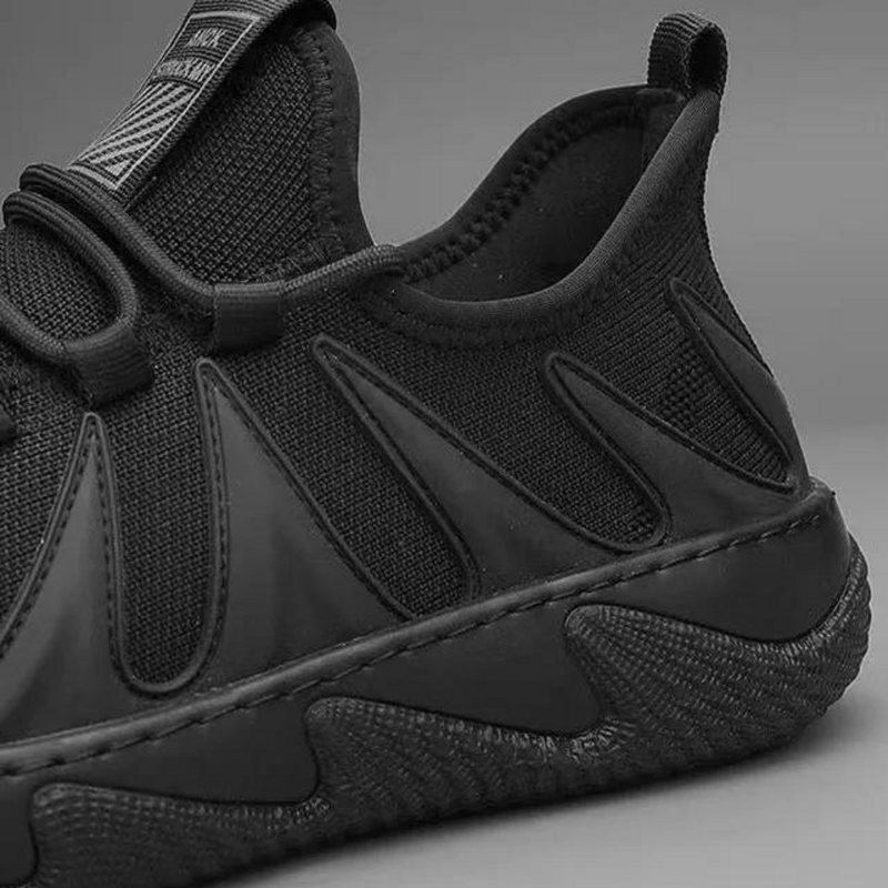 Trendy Lightweight and Breathable Men's Sneakers - Nero
