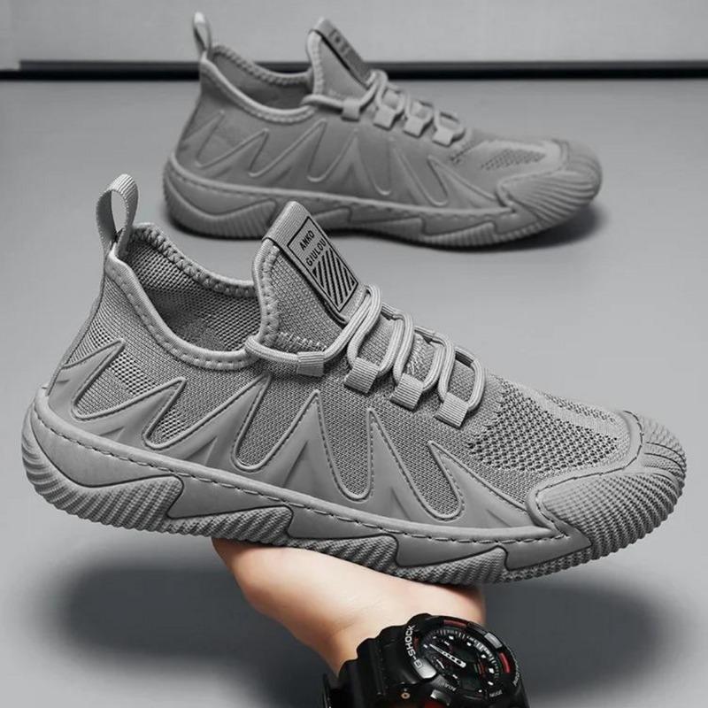 Trendy Lightweight and Breathable Men's Sneakers - Nero
