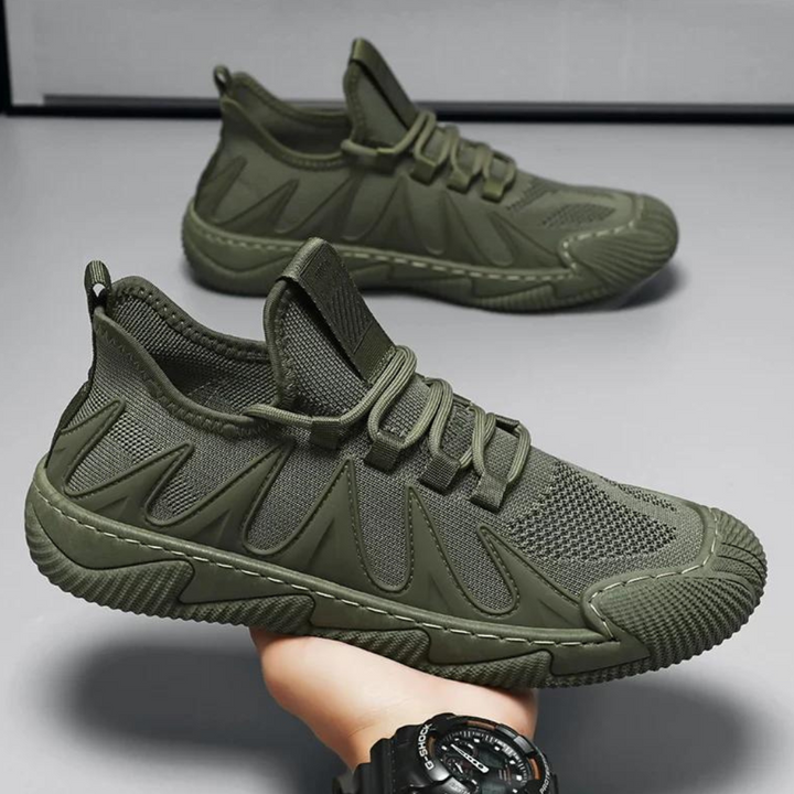 Trendy Lightweight and Breathable Men's Sneakers - Nero