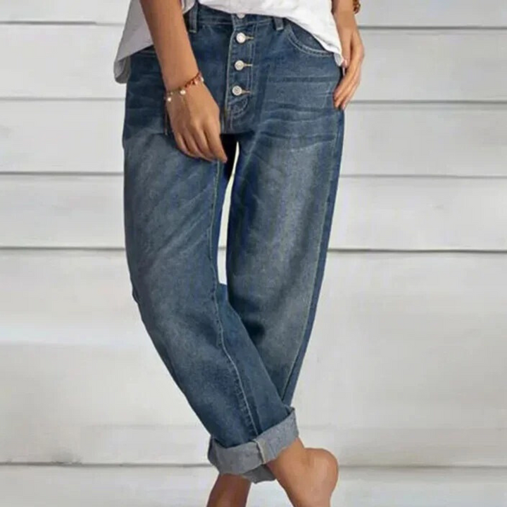 Modieuze High-Waist Jeans voor Dames - Elvira