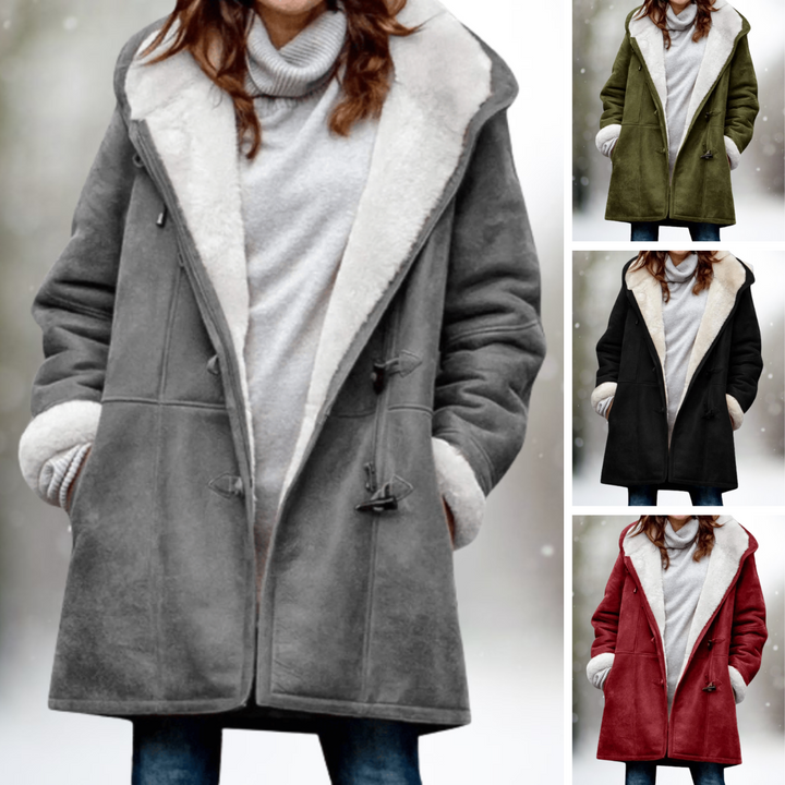 Stylish Suede Fleece Jacket for Women - Camilla