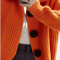 Trendy Orange Women's Cardigan - Romy