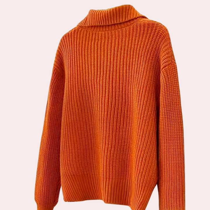 Trendy Orange Women's Cardigan - Romy