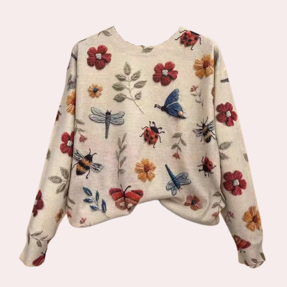 Vrolijke Damestrui met Bloemenprint - Fleur