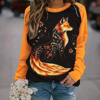 Dames Sweatshirt met Vossenprint – Nora