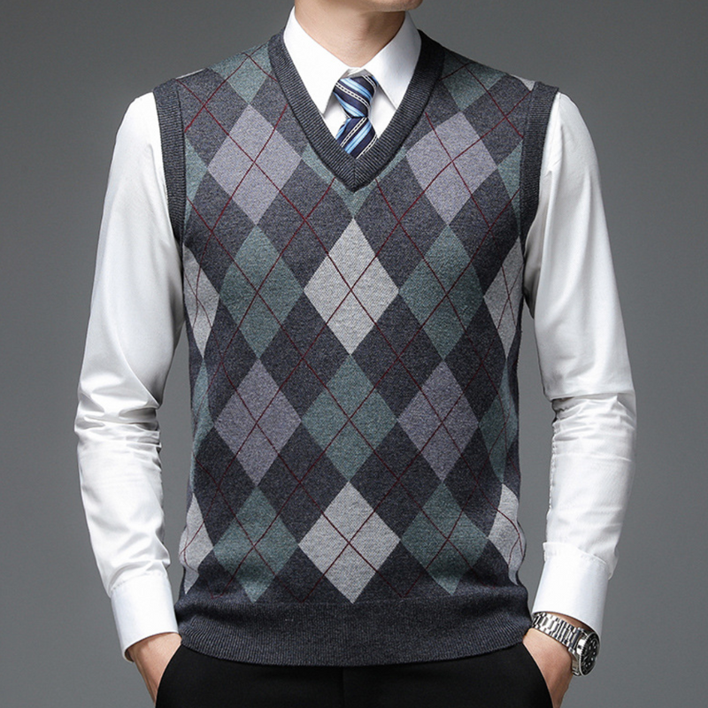 Heren Spencer met Stijlvol Argyle-Patroon - Felix