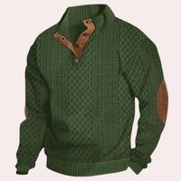 Dany - Warm Casual Men's Sweater with Button Closure