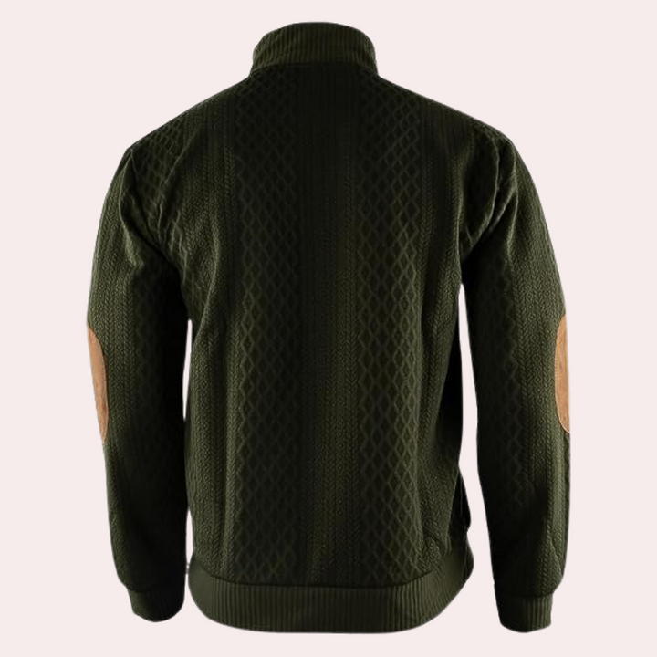 Dany - Warm Casual Men's Sweater with Button Closure
