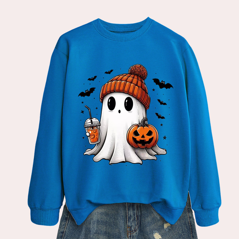 Damska bluza na Halloween z nadrukiem ducha – Liora