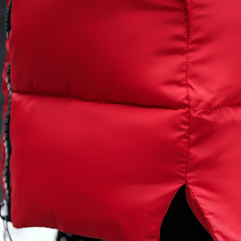 Warm Women's Puffer Jacket with Hood - Livia