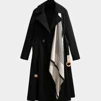 Stylish Women's Trench Coat with Belt - Noa