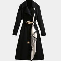 Stylish Women's Trench Coat with Belt - Noa
