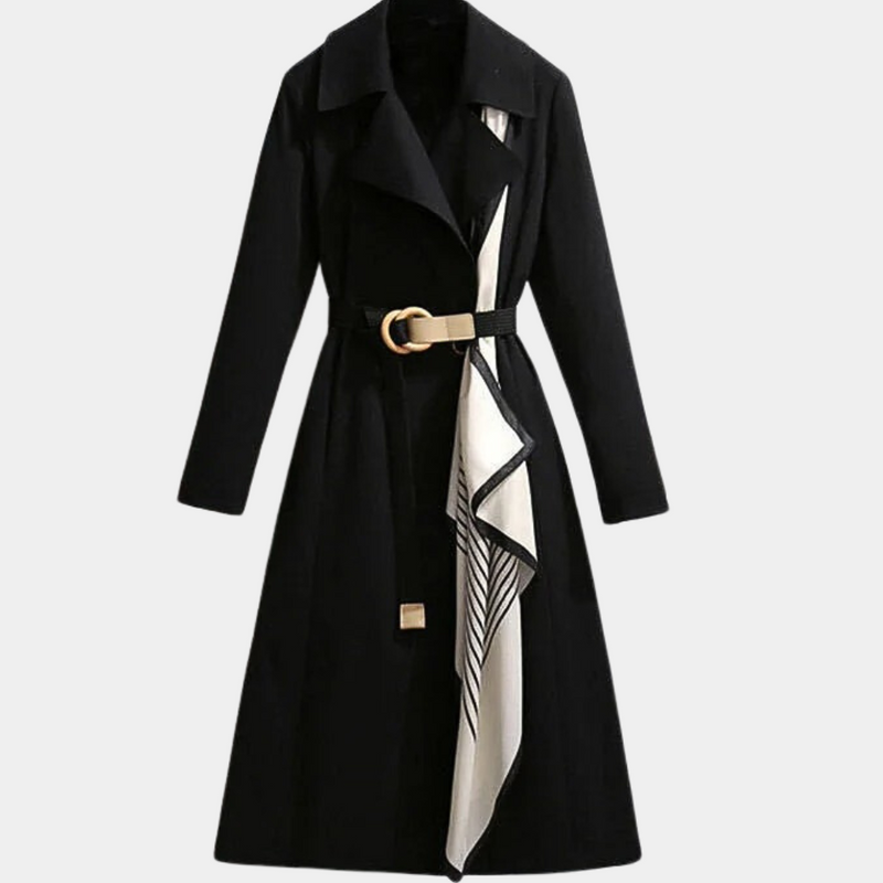 Stylish Women's Trench Coat with Belt - Noa