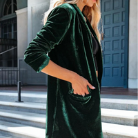 Velvet Women's Jacket with Luxurious Look - Celestine