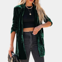 Velvet Women's Jacket with Luxurious Look - Celestine