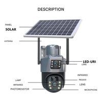 Wireless 4K Security Camera with Solar Panel – DualGuard 4K
