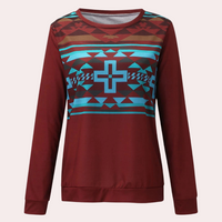Trendy Printed Women's Sweatshirt - Sienna