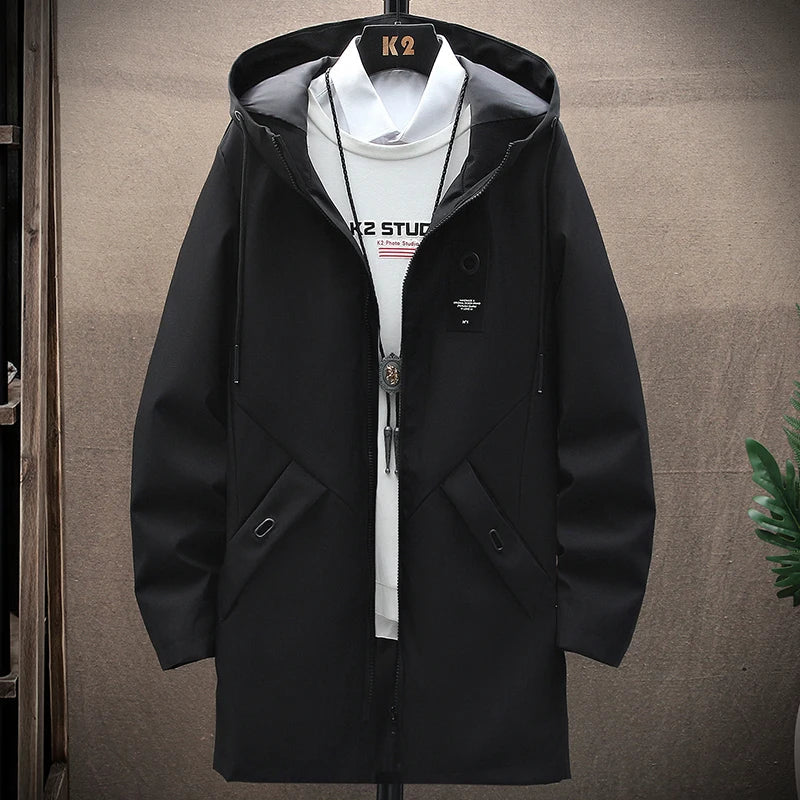 Men's Jacket with Hood and Long Fit – Damian