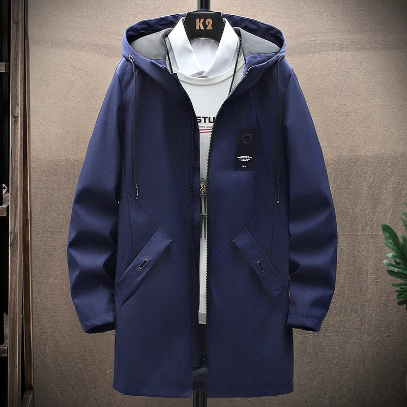 Men's Jacket with Hood and Long Fit – Damian